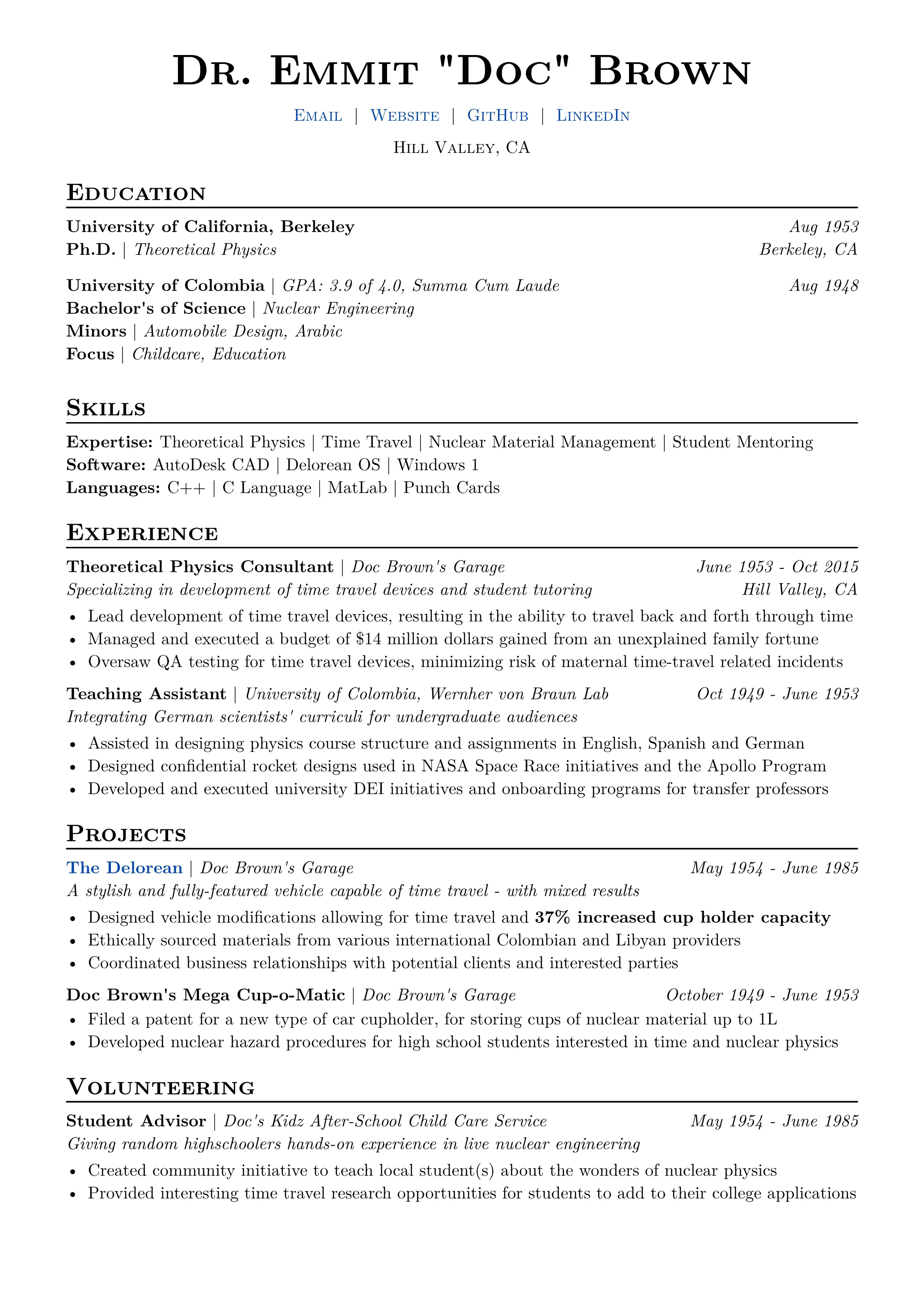Sample Resume Template